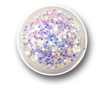 Colorful Glitterflakes Hexagon - Angel Dust
