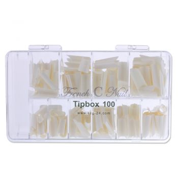 French C Nail Tips - 100er Tipbox
