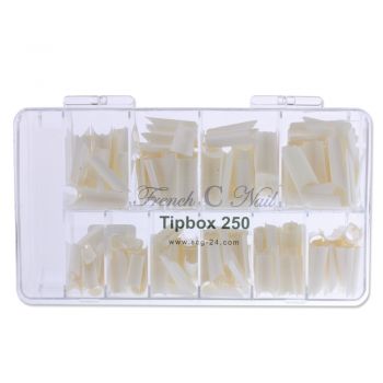 French C Nail Tips - 250er Tipbox