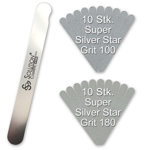 Wechselfeile Super Silver Star GERADE - Starter Set