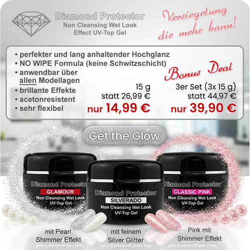 Diamond Protector Effect Top Gel / Luxury Line Bonder Gel