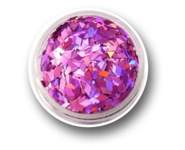 Laser Glitter Flakes Rhombus - Pale Violet