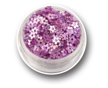 Hole Flower Effect Glitter - Lavender Knoll