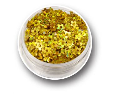 Hole Flower Effect Glitter - Golden Spirit