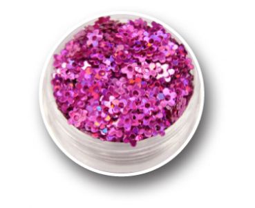 Hole Flower Effect Glitter - Cameo Pink