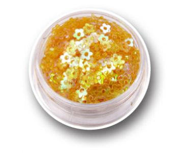 Hole Flower Effect Glitter - Bubbly Champagne