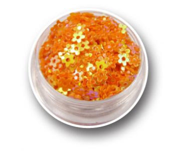 Hole Flower Effect Glitter - Mandarin-Collar