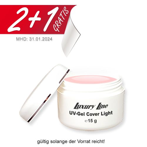 2+1 AKTION: Luxury Line UV Gel Cover Light 15g MHD