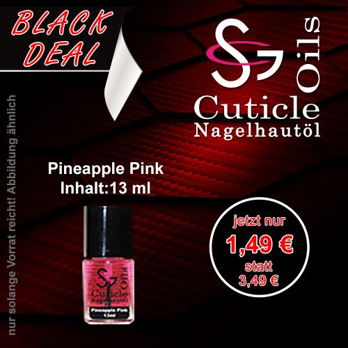 BLACK DEAL: SCG Cuticle Oil - Pineapple Pink 13ml