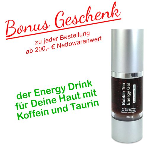 Bubble Tea Energy Gel 30ml mit Koffein und Taurin