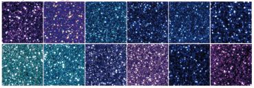 Blue & Violet Glitter