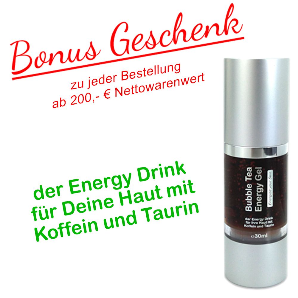 Bubble Tea Energy Gel 30ml mit Koffein und Taurin