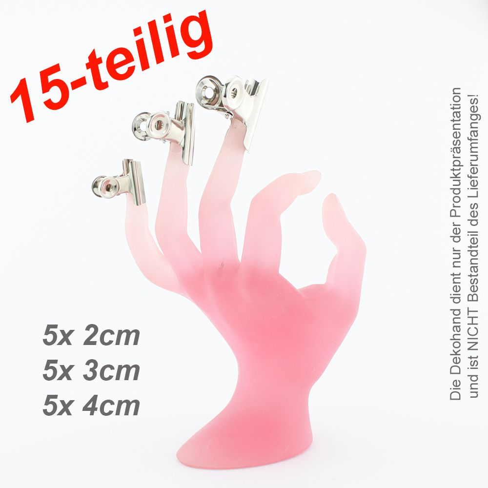 Pinchklemmen Set 15-teilig - Metall