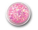 Colorful Glitterflakes Hexagon - Pink
