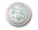 Colorful Glitterflakes Hexagon - Iced Blue