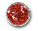 Heart Effect Glitter - Ruby Red