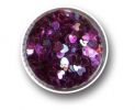 Heart Effect Glitter - Purple