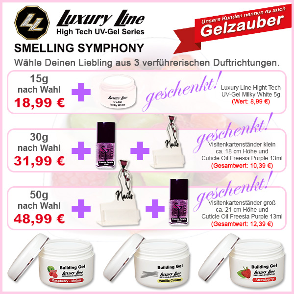 Luxury Line Smelling Symphony - das duftende Modellagegel