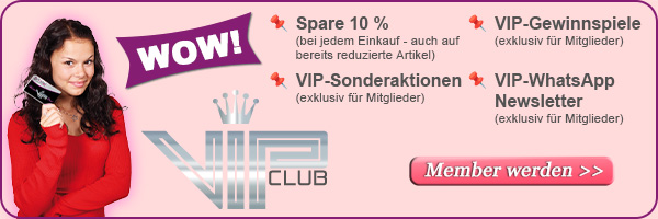 VIP Club Member werden und von exklusiven Vorteilen profitieren